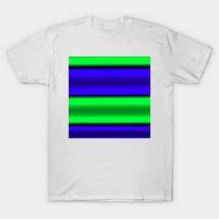 Green & Blue Horizontal Stripes T-Shirt